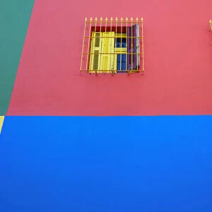 Colorful detail of a wall in the "Caminito", La Boca, Buenos Aires, Argentina