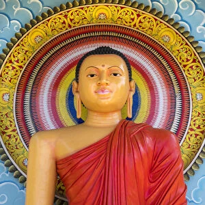 Colourful Buddha Statue, Mirrisa, South Coast, Sri Lanka