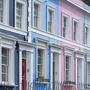 Colourful houses in Notting Hill, London, England, UK