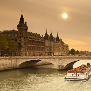 Conciergerie and River Seine, Ile de la Cite, Paris, France