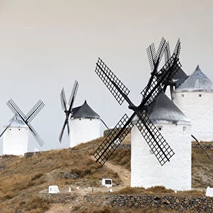 Consuegras windmills referred in Dom Quijote de la Mancha. Castilla-La Mancha, Spain