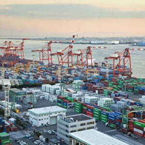Container port; Odaiba; Tokyo; Japan
