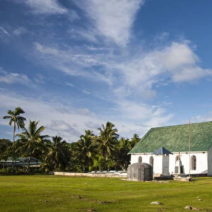 Cook Islands, Rarotonga, small church in the countryside