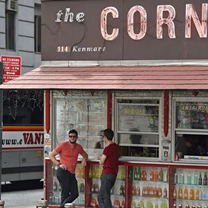 The Corner Restaurant, at Cleveland Place, Nolita, Lower Manhattan, New York, USA