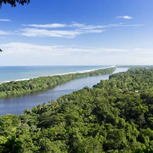 Costa Rica, Limon province, Limon, Tortuguero National Park, the Tortuguero river
