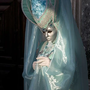 Costume and mask at the Carnival, Piazza San Marco (St. Marks Square), Venice