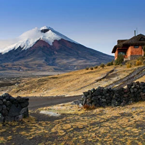 Cotopaxi National Park, Snow-Capped Cotopaxi Volcano, One of The Highest Active Volcanoes