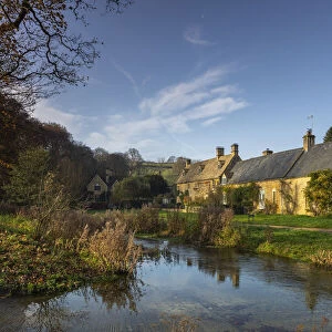 Cotswold houses, Upper Slaughter, Cotswolds, Gloucestershire, England, UK