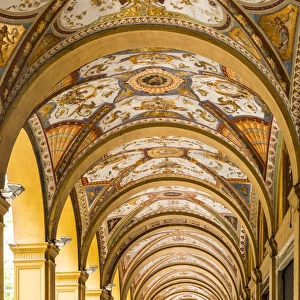 Covered passageway / Portico, Via Farini, Bologna, Emilia-Romagna, Italy