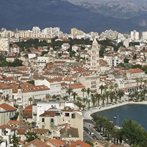 Croatia, Central Dalmatia, Split, City View from the Vidilica Viewpoint / Late Afternoon
