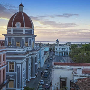 Cuba, Cienfuegos, Parque Martai, View of Palacio de Gobierno - now the City Hall