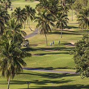 Cuba, Varadero, Golfers at Varadero Golf Course