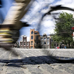 Cyclist, Amsterdam, the Netherlands