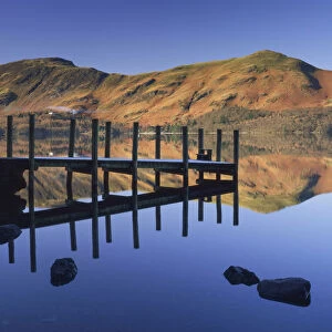 Derwent Water Jetty Reflections, Lake District National Park, Cumbria, England