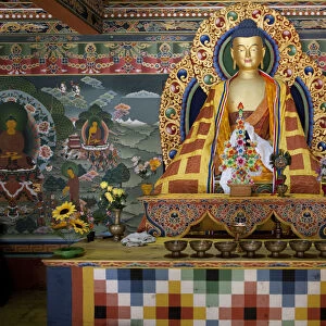 Details inside a Buddhist monastery in Bhutan. Built in 1629 by Zhabdrung Ngawang Namgyal