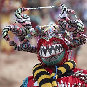 One of the "Devil's" masks of the Uquia Carnival, Jujuy, Argentina