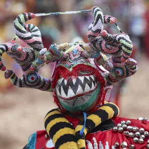 One of the "Devil's" masks of the Uquia Carnival, Jujuy, Argentina