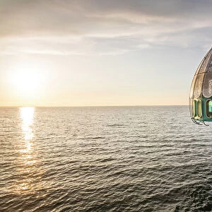Diving bell at the Zingst pier, Mecklenburg-Western Pomerania, Baltic Sea, Northern Germany, Germany