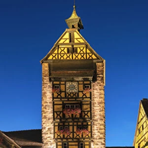 Dolderturm, Musee du Dolder, Riquewhir, Elsasser Weinstrasse, Grand Est, France