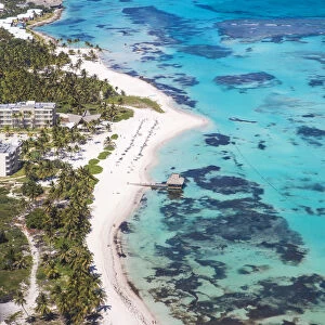 Dominican Republic, Punta Cana, View of Playa Blanca, and The Westin Puntacana Resort