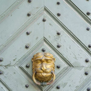 Door knocker, Krakow Old Town, Krakow, Poland, Eastern Europe