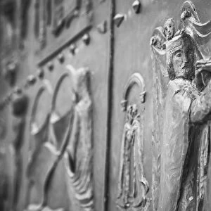 Detail on door of St Martins Basilica, Pannonhalma Abbey (UNESCO World Heritage