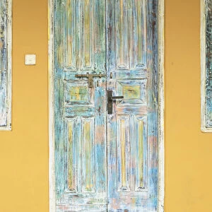Door of villa, Galle, Southern Province, Sri Lanka