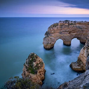 Double Sea Arch, Praia da Marinha, Caramujeira, Lagoa, Algarve, Portugal