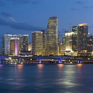 Downtown Miami skyline, Miami, Florida, USA, North America