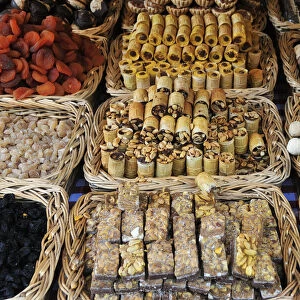 Dried fruits. Budapest, Hungary