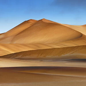 Dune landscape in Namib with fog - Namibia, Hardap, Dorob National Park