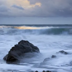 Early morning at Widemouth Bay, Cornwall, Uk