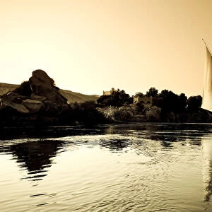 Egypt, Aswan, Felucca and Nile River