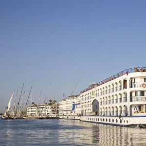 Egypt, Luxor, Nile Rive cruise boats