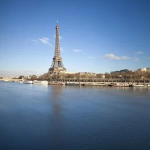 Eiffel Tower and Seine river, Paris, France