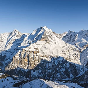 Eiger, Monch and Jungrau, Berner Oberland, canton of Bern, Switzerland
