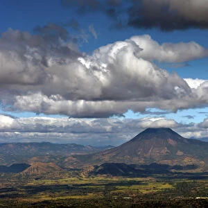 El Chingo Volcano, Borders Guatemala And El Salvador, Viewed From A Coffee Farm On