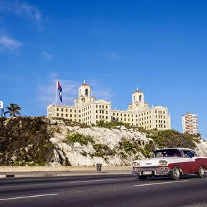 El Malecon and Hotel Nacional, Havana, La Habana Province, Cuba