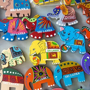 Elephant Sri Lanka souvenir fridge magnets, Galle, Sri Lanka