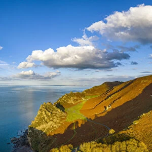 Elevated view over the stunning Valley of the Rocks near Lynton, Emoor National Park