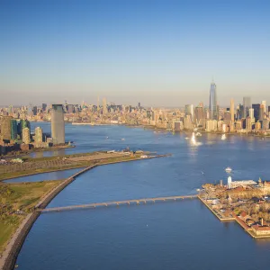 Ellis Island and Lower Manhattan, New York City, New York, USA