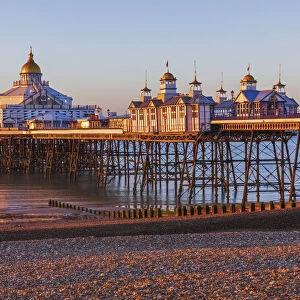 England, East Sussex, Eastbourne, Early Morning Light on Eastbourne Pier