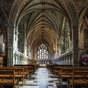 England, Hertfordshire, St. Albans. The medieval, Gothic Lady Chapel at the east end of