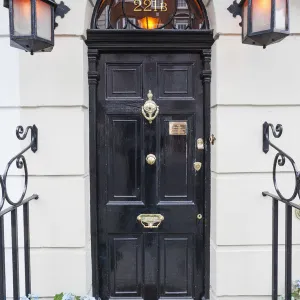 England, London, 221B Baker Street, Doorway to Sherlock Holmes Museum