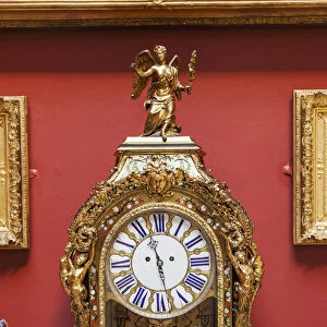 England, London, Dulwich, Dulwich Picture Gallery, French Mantel Clock c. 1725