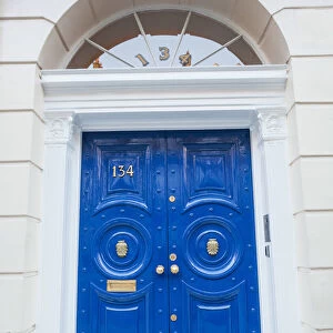 England, London, Harley Street, Doorway