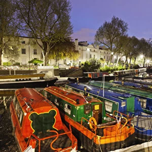 England, London, Little Venice, Canal Boats