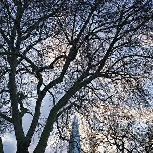 England, London, The Shard buildling from the Thames River