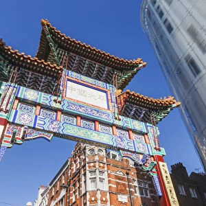 England, London, Soho, Chinatown, Chinese Gate