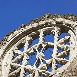 England, London, Southwark, Winchester Palace, The Medieval Rose Window